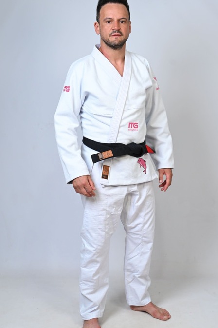 Kimono In The Guard Amazônia BOTO ROSA - Branco