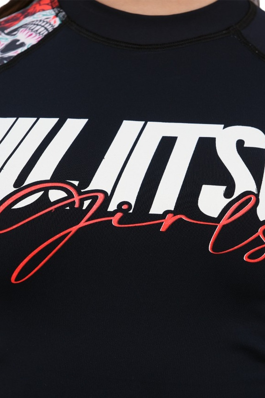 Body Feminino Jiu-Jitsu Red Skull
