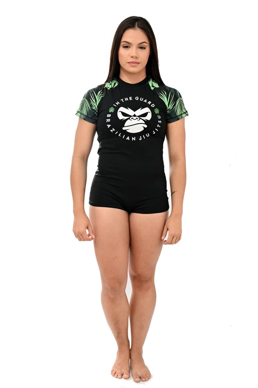 Body Feminino Jiu-Jitsu Green