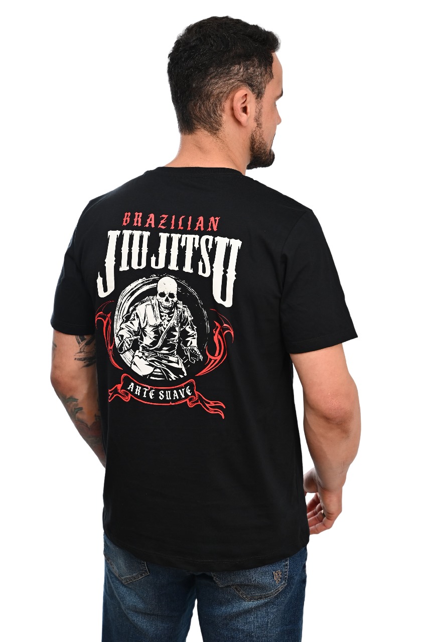 Camiseta Masculina JJ Caveira Jiu-Jitsu