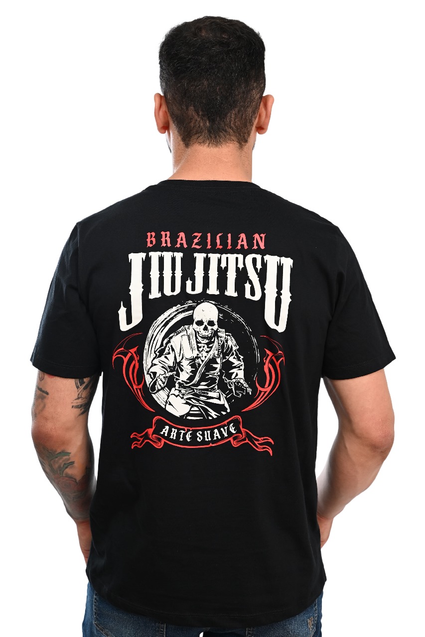 Camiseta Masculina JJ Caveira Jiu-Jitsu