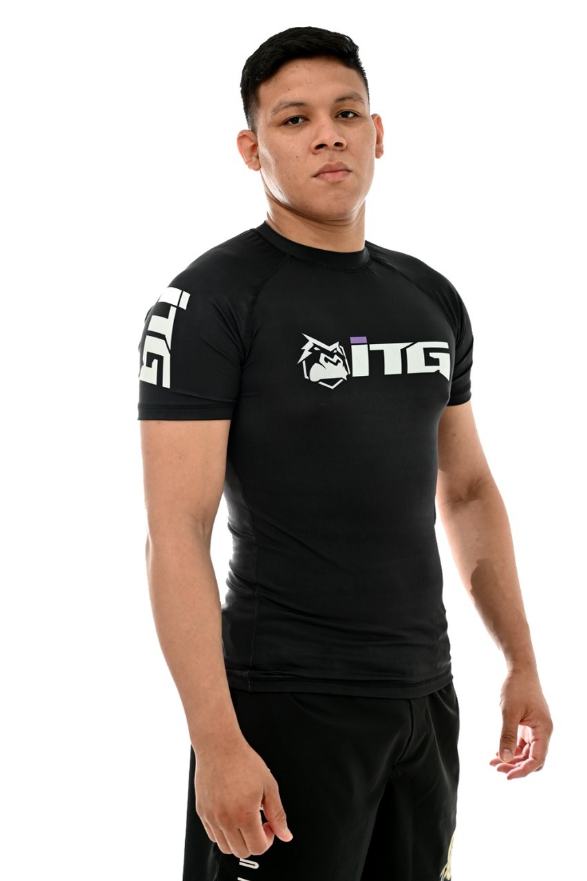 Rash Guard Masculina ITG Manga Curta Preta