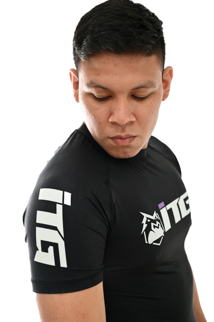 Rash Guard Masculina ITG Manga Curta Preta
