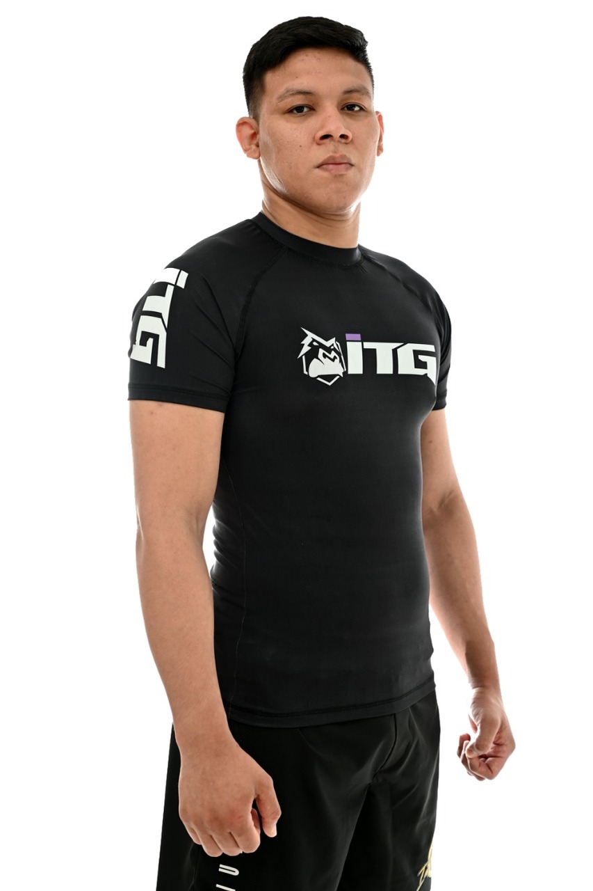Rash Guard Masculina ITG Manga Curta Preta