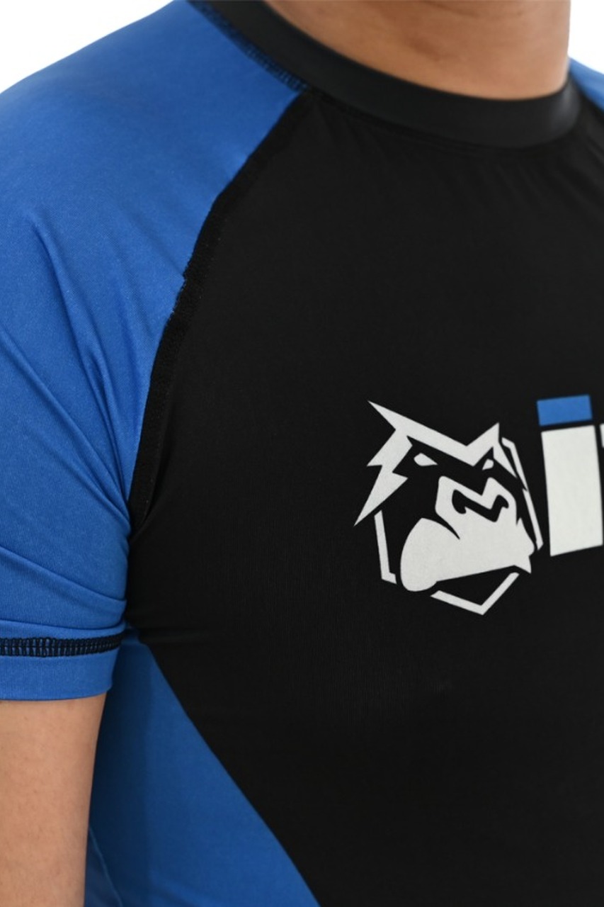 Rash Guard Masculina ITG Manga Curta Azul