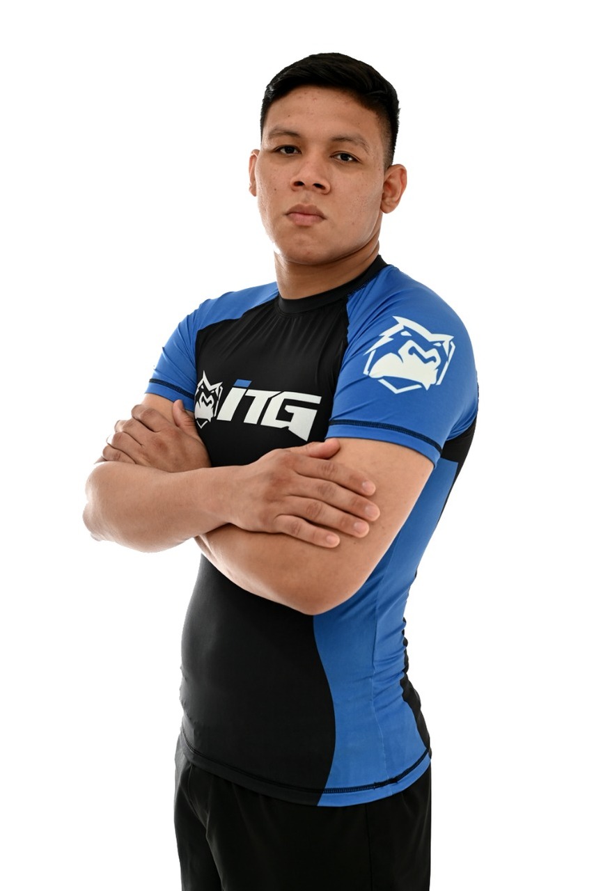 Rash Guard Masculina ITG Manga Curta Azul