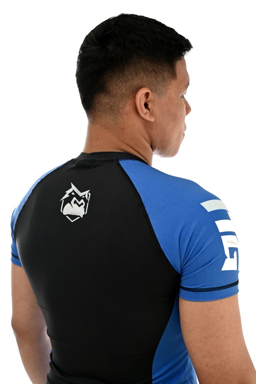 Rash Guard Masculina ITG Manga Curta Azul
