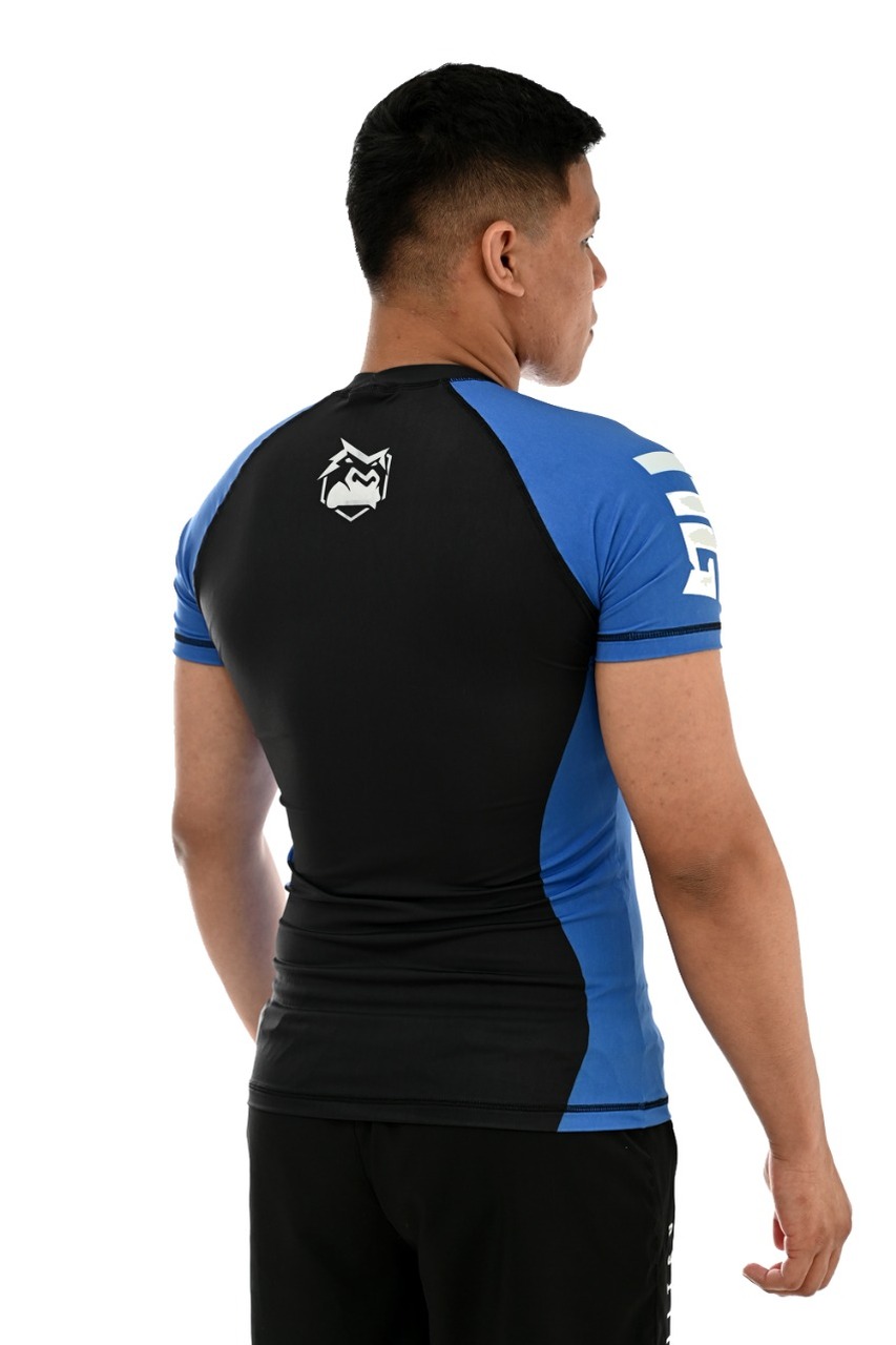 Rash Guard Masculina ITG Manga Curta Azul
