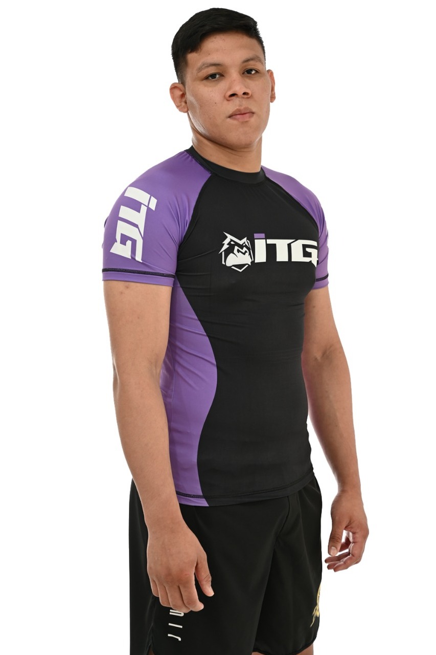 Rash Guard Masculina ITG Manga Curta Roxa