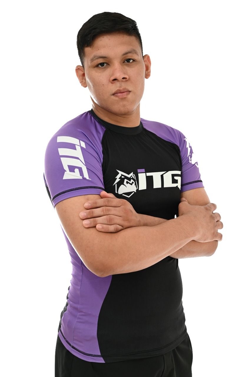 Rash Guard Masculina ITG Manga Curta Roxa