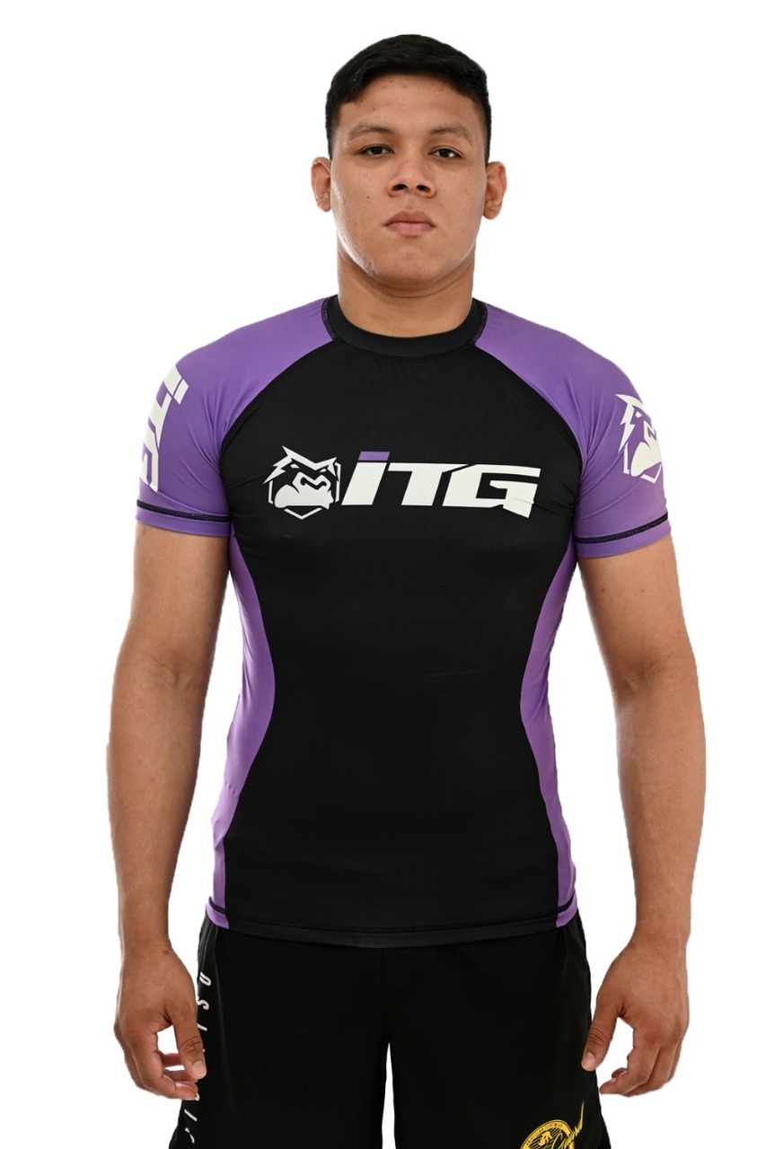 Rash Guard Masculina ITG Manga Curta Roxa
