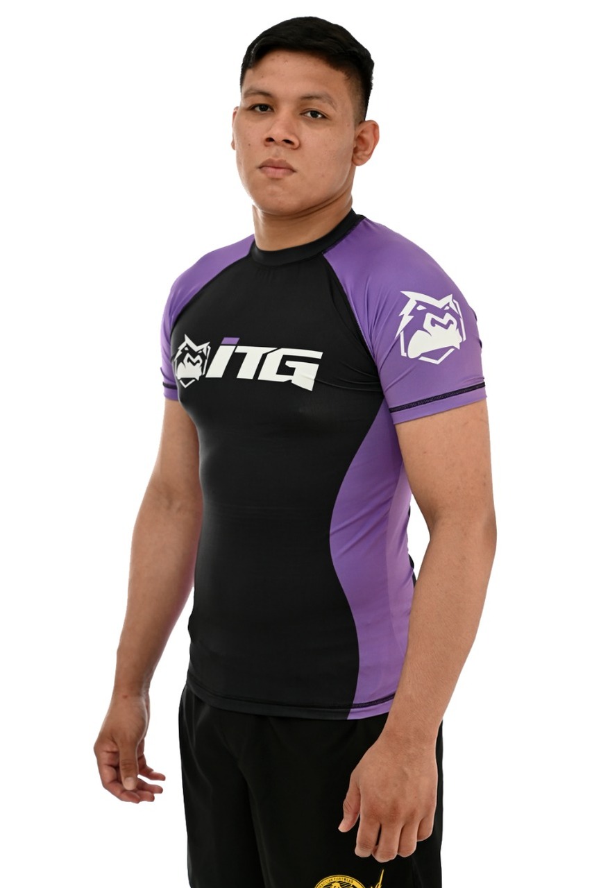 Rash Guard Masculina ITG Manga Curta Roxa