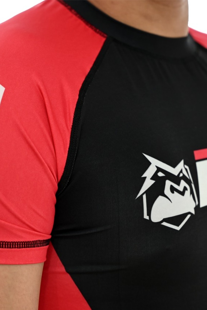 Rash Guard Masculina ITG Manga Curta Vermelha