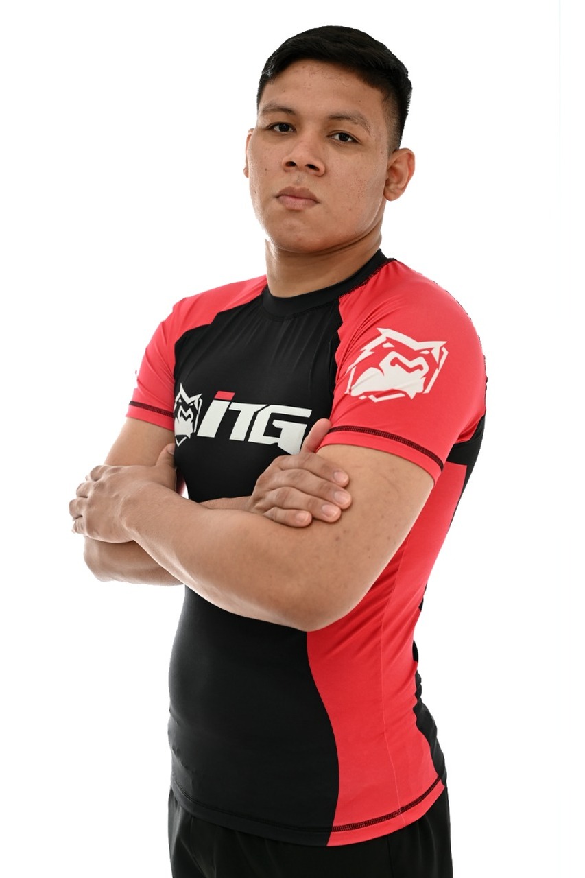 Rash Guard Masculina ITG Manga Curta Vermelha