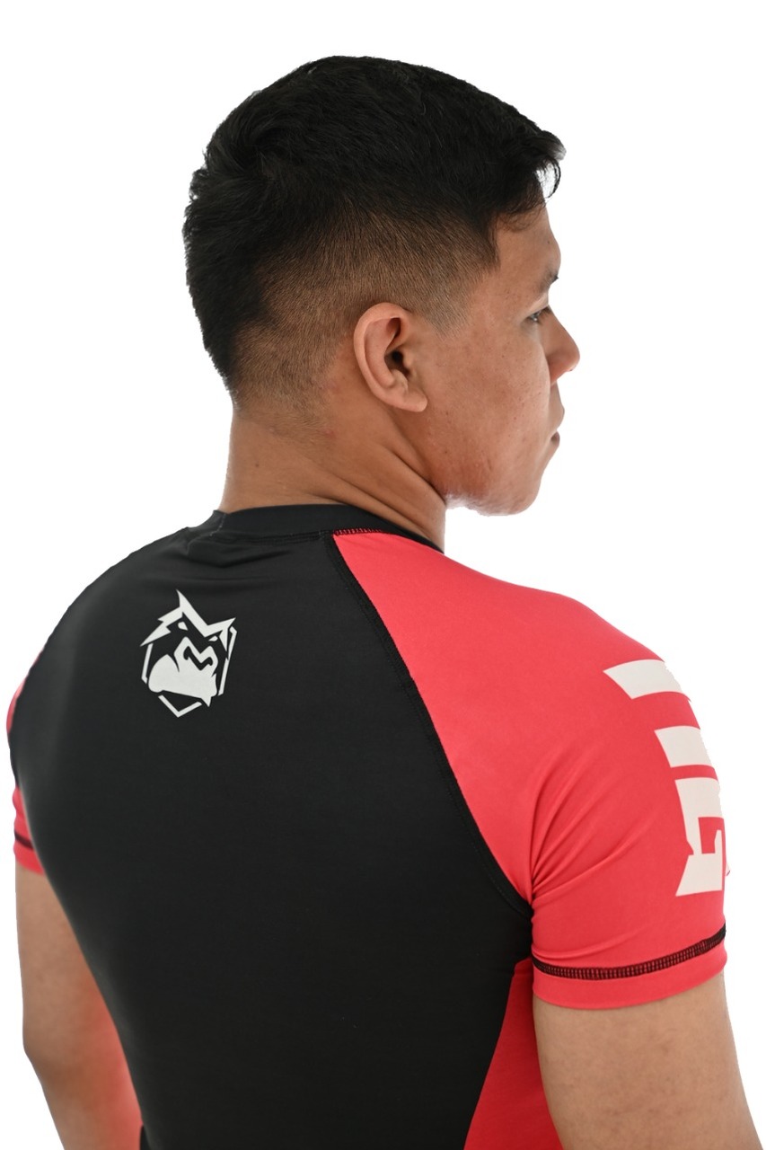 Rash Guard Masculina ITG Manga Curta Vermelha