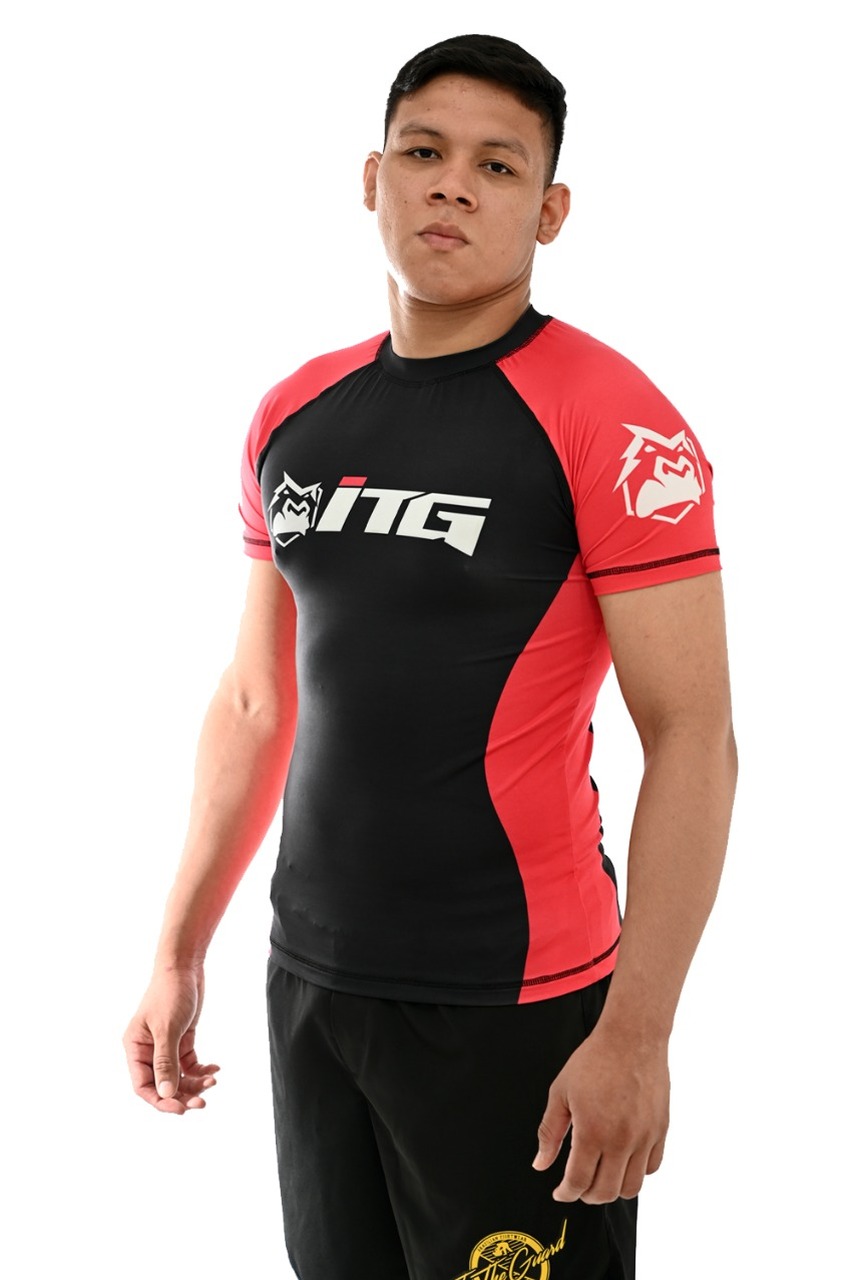 Rash Guard Masculina ITG Manga Curta Vermelha