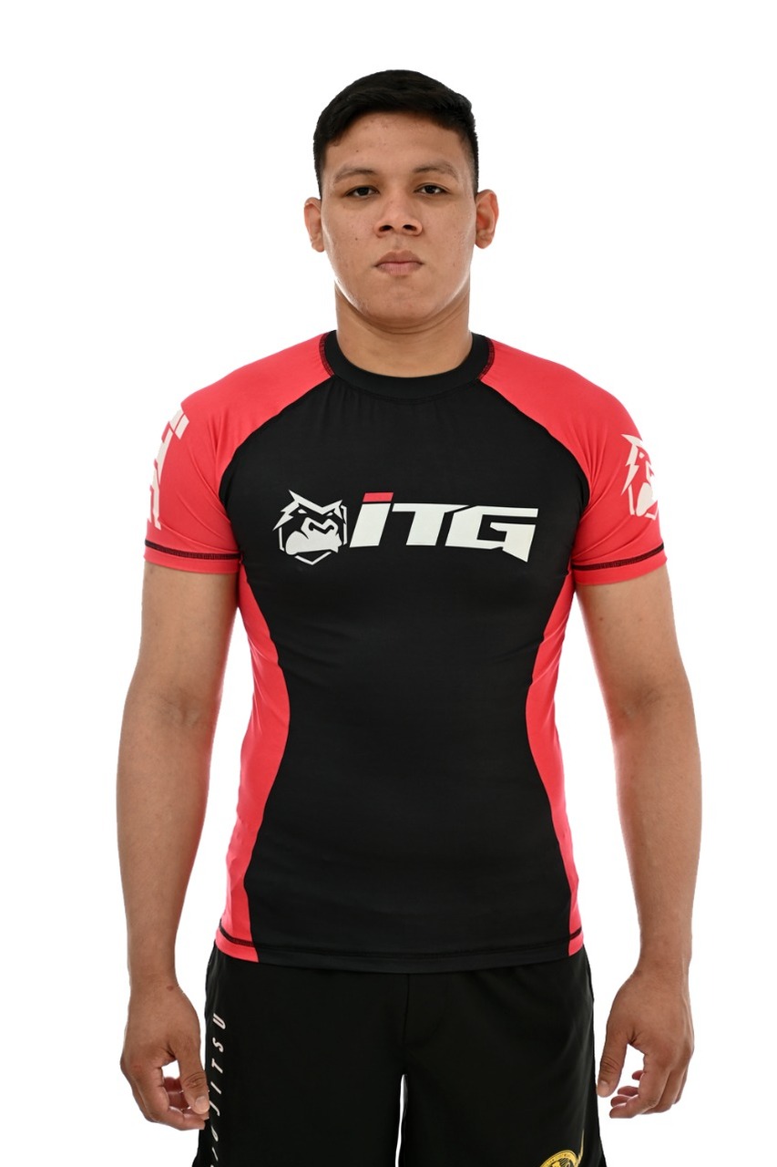 Rash Guard Masculina ITG Manga Curta Vermelha