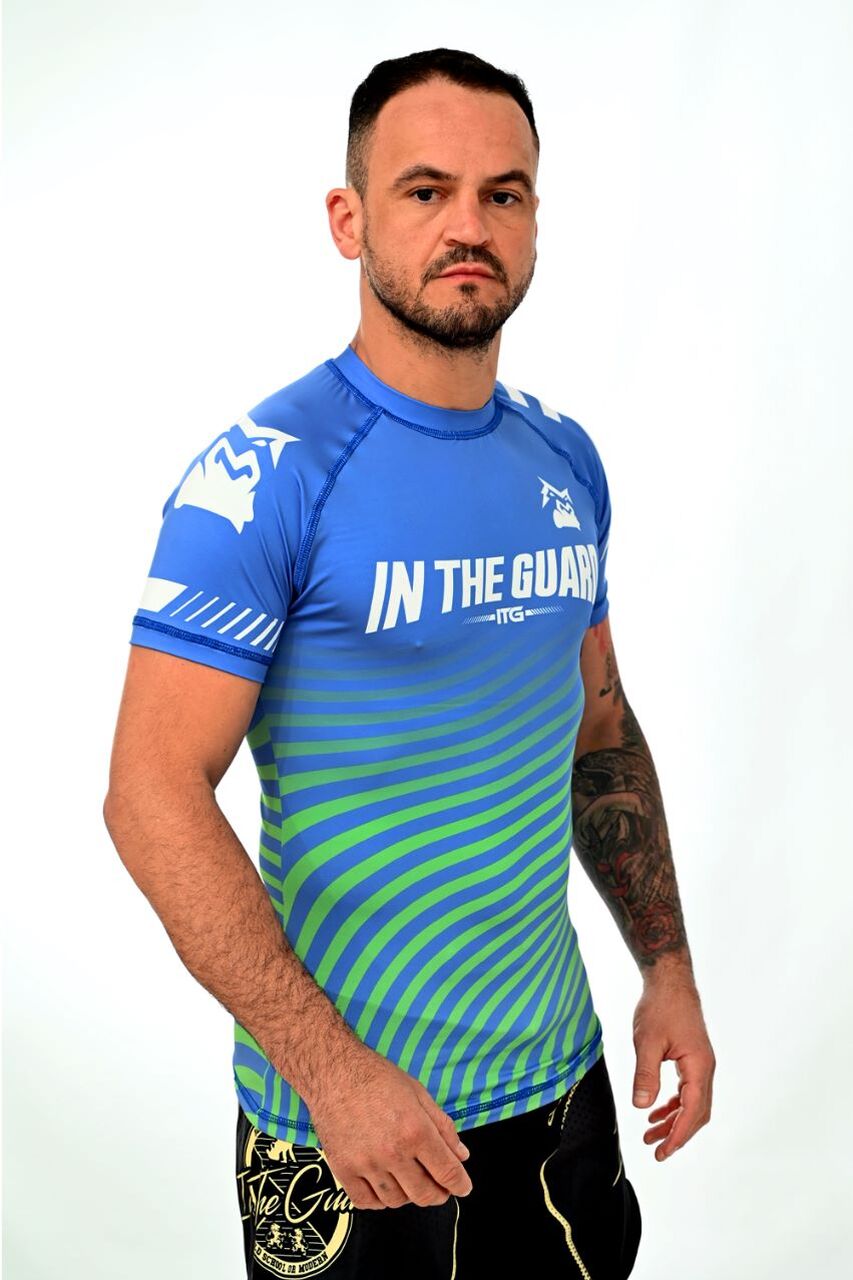Rash Guard Masculina Brasil Azul