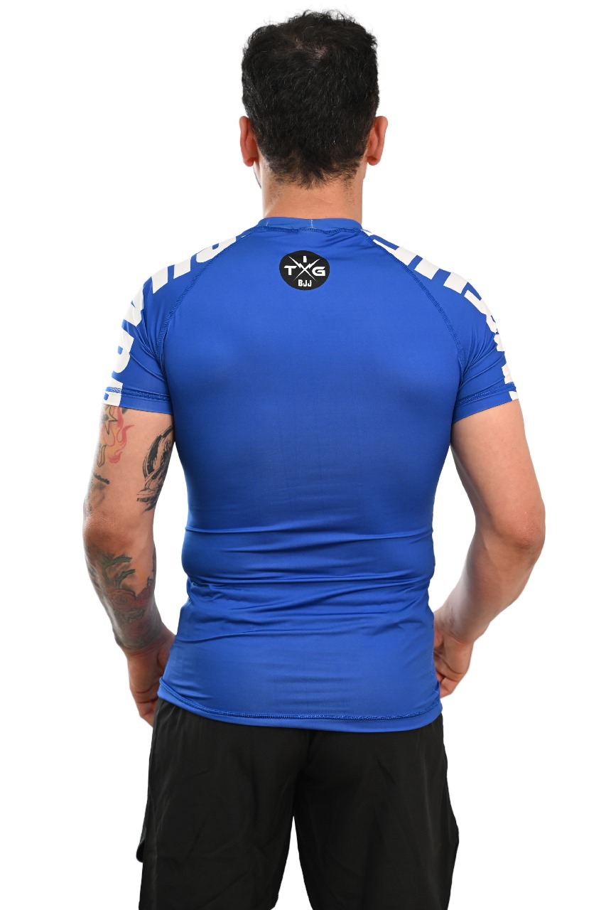 Rash Guard Masculina Cores Faixas Azul