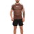 Rash Guard Masculina Cores Faixas Marrom
