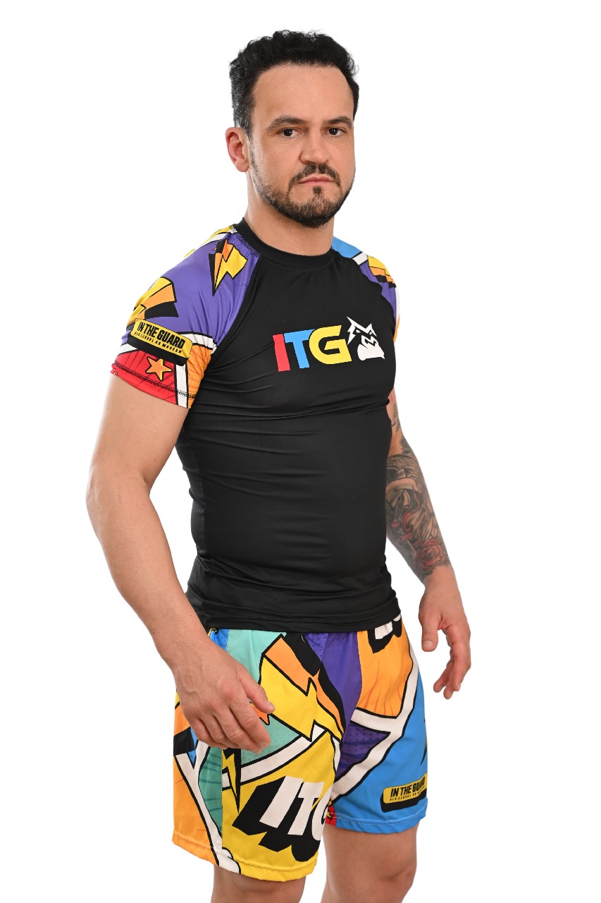 Rash Guard Masculina Colors Preta