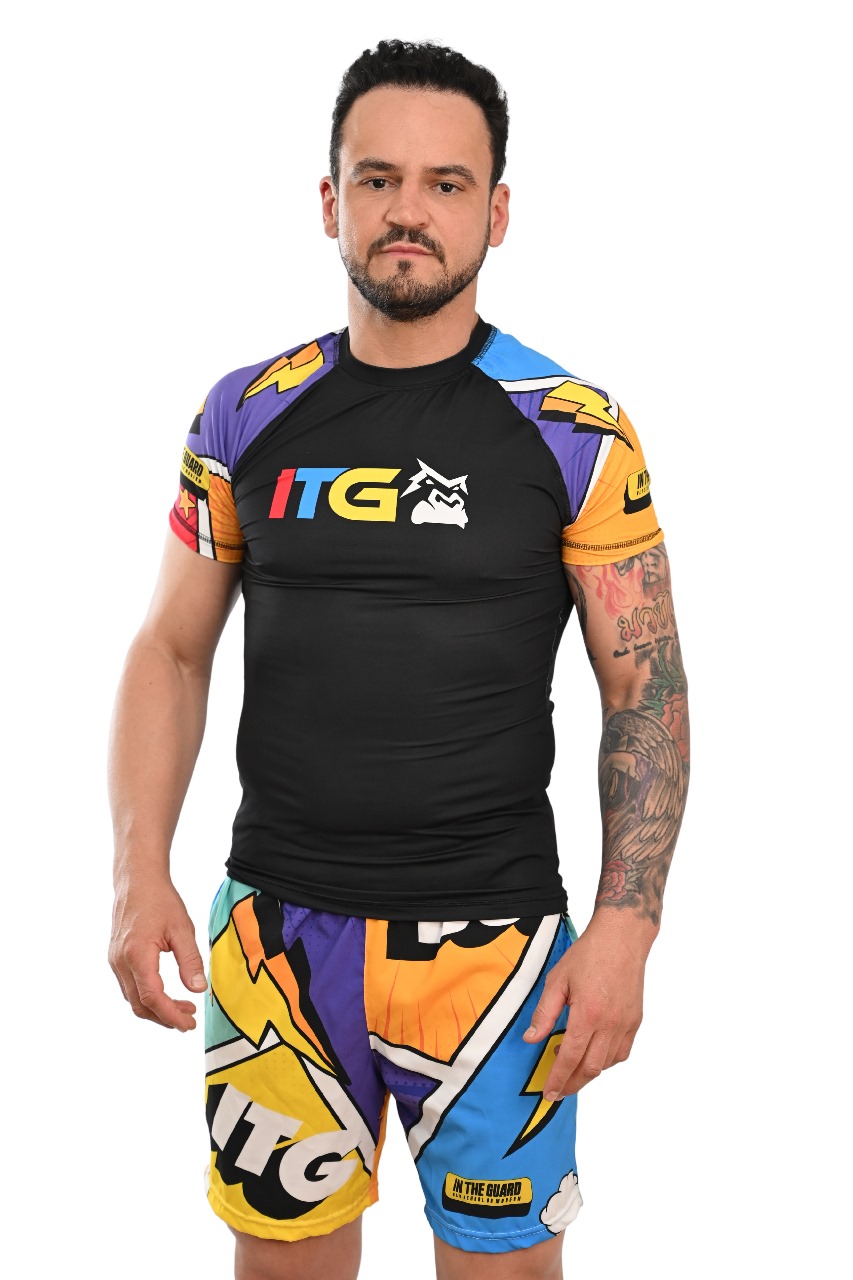 Rash Guard Masculina Colors Preta