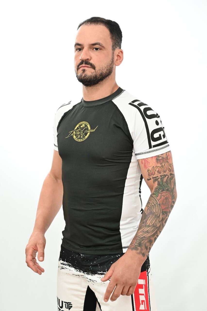 Rash Guard Masculina No-Gi Jiu-Jitsu Branca