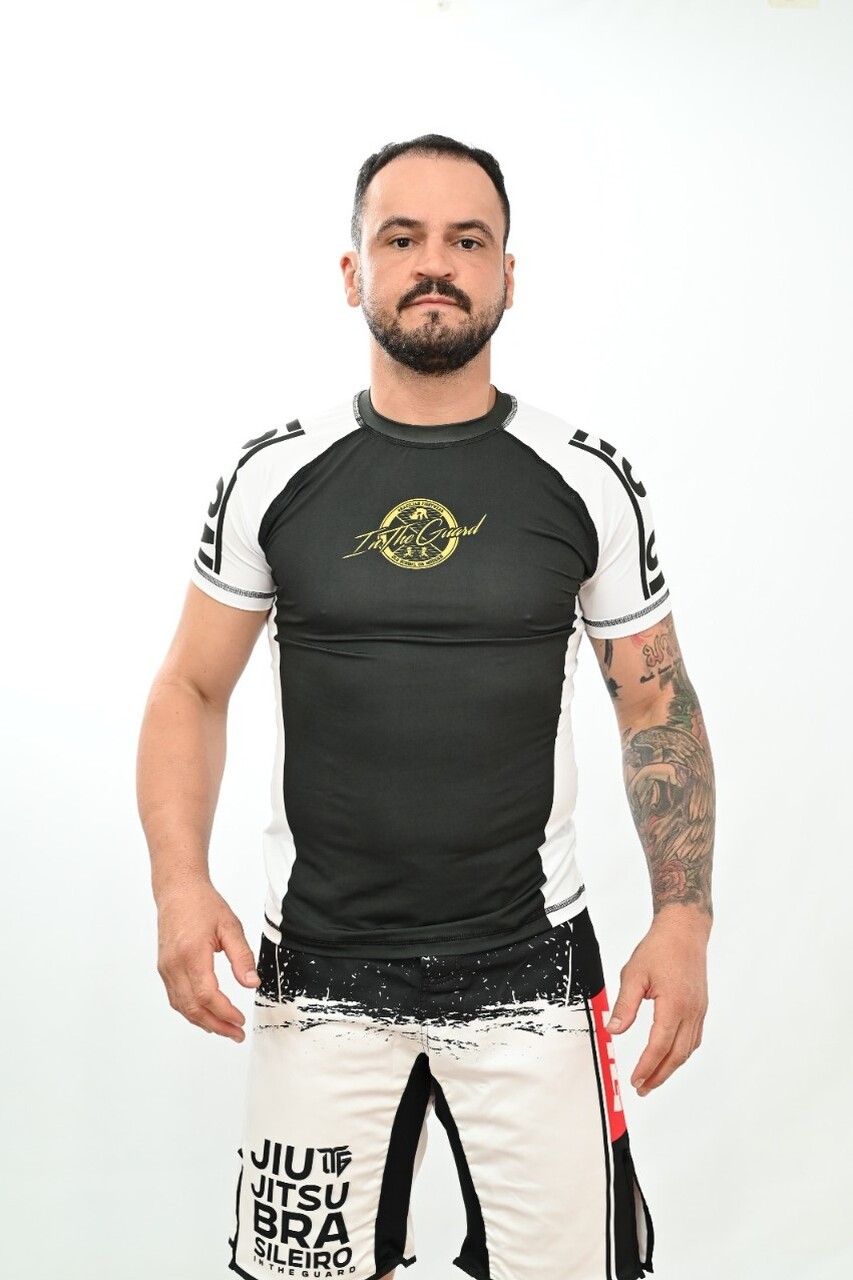 Rash Guard Masculina No-Gi Jiu-Jitsu Branca