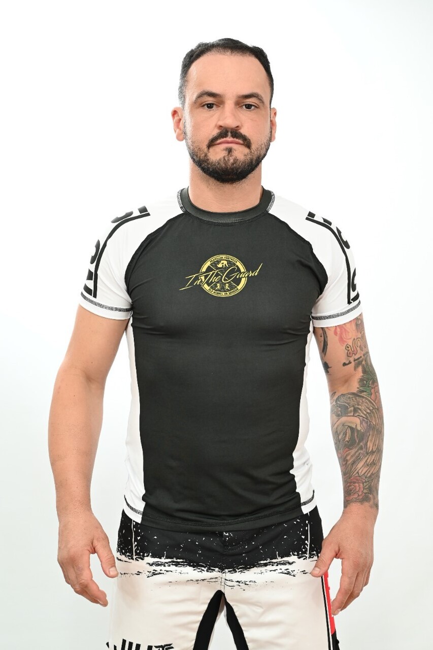 Rash Guard Masculina No-Gi Jiu-Jitsu Branca
