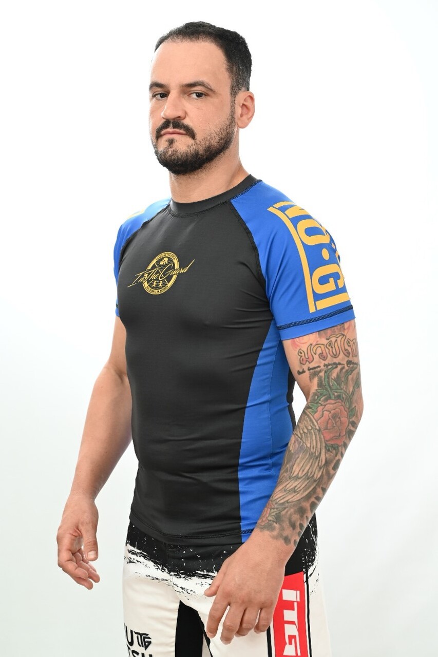 Rash Guard Masculina No-Gi Jiu-Jitsu Azul