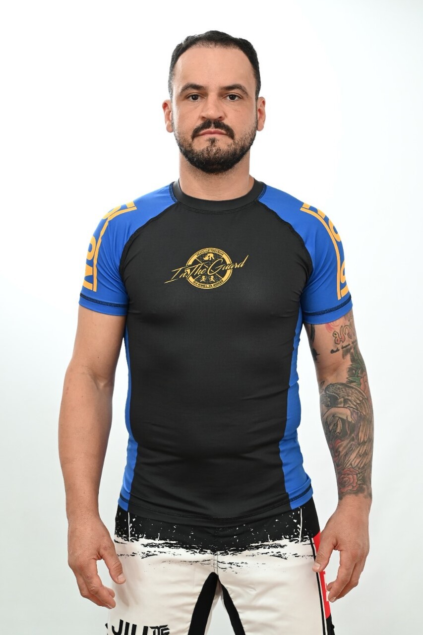Rash Guard Masculina No-Gi Jiu-Jitsu Azul