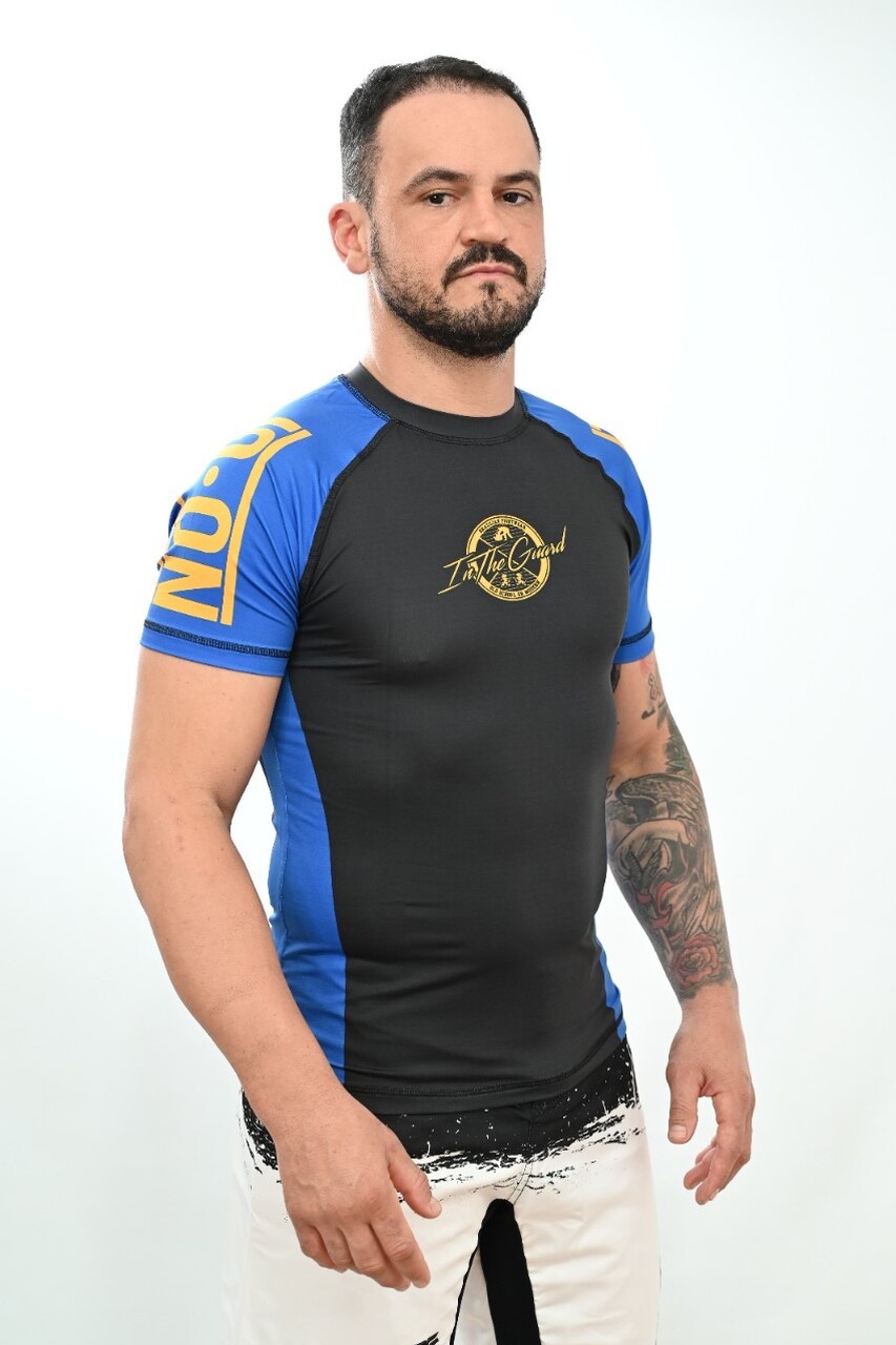 Rash Guard Masculina No-Gi Jiu-Jitsu Azul