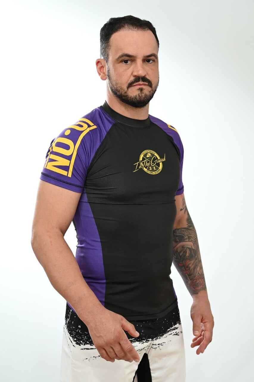 Rash Guard Masculina No-Gi Jiu-Jitsu Roxa