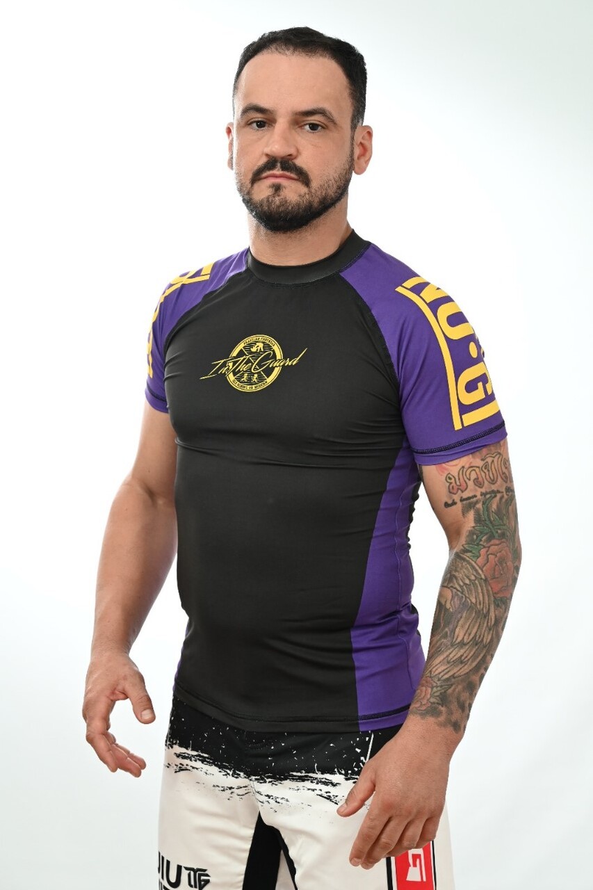 Rash Guard Masculina No-Gi Jiu-Jitsu Roxa