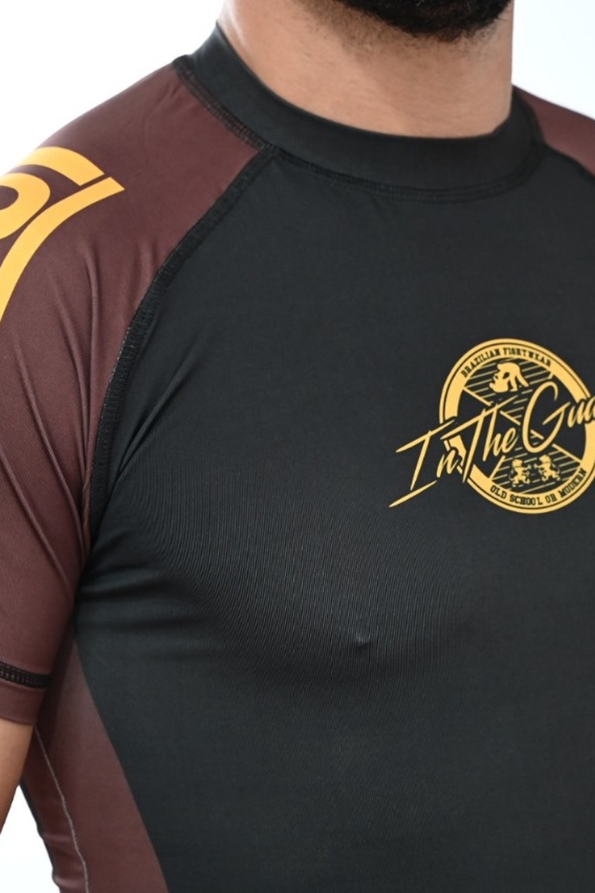 Rash Guard Masculina No-Gi Jiu-Jitsu Marrom