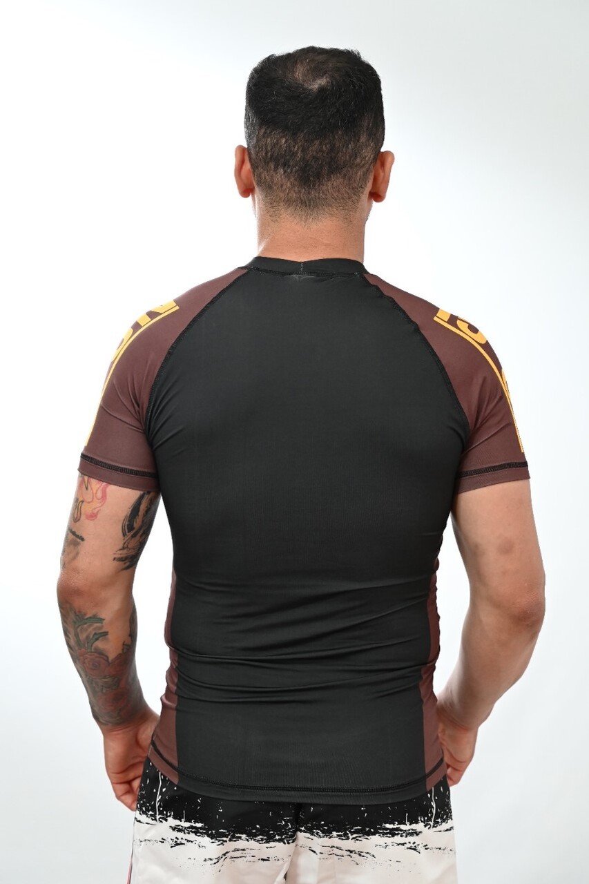 Rash Guard Masculina No-Gi Jiu-Jitsu Marrom
