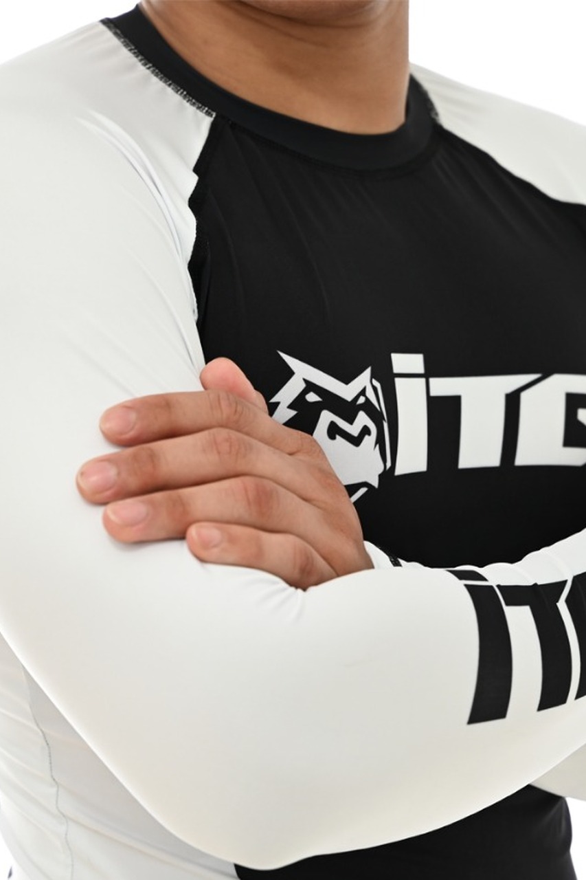 Rash Guard Masculina ITG Manga Longa Branca