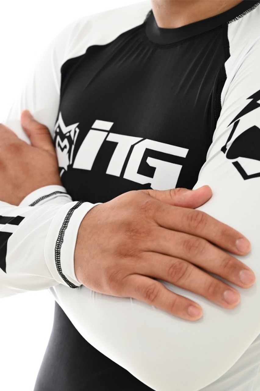 Rash Guard Masculina ITG Manga Longa Branca