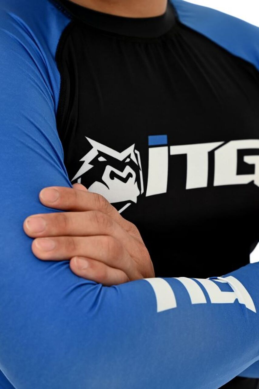 Rash Guard Masculina ITG Manga Longa Azul