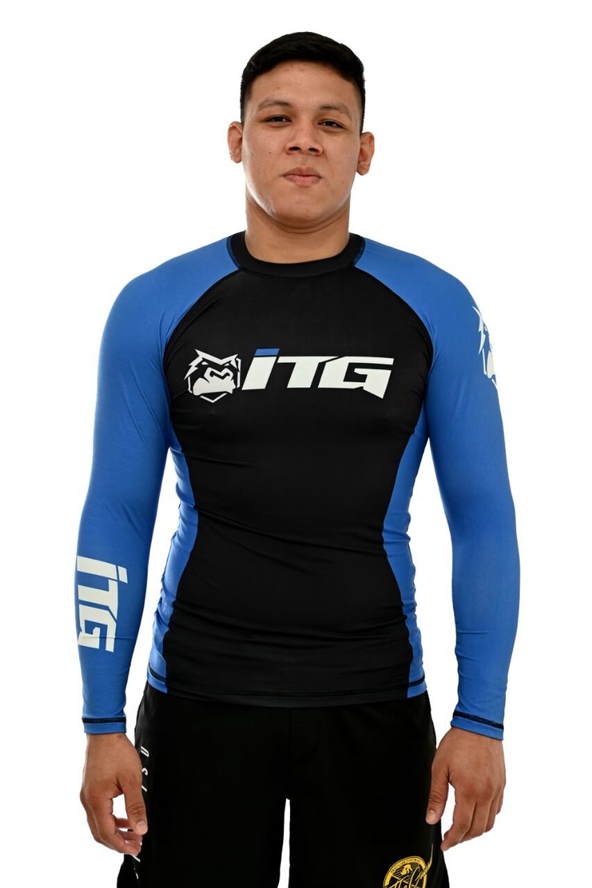 Rash Guard Masculina ITG Manga Longa Azul