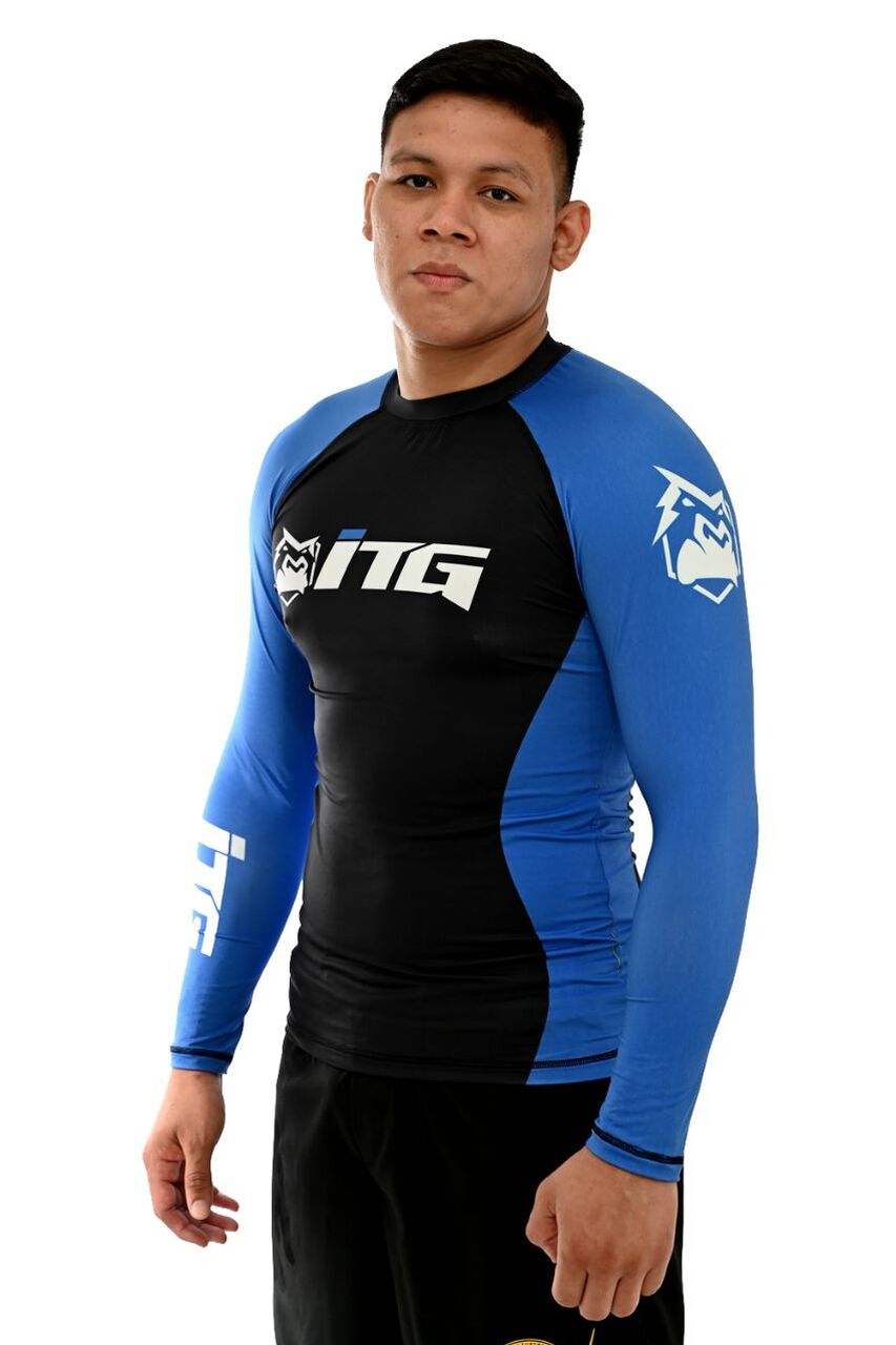 Rash Guard Masculina ITG Manga Longa Azul