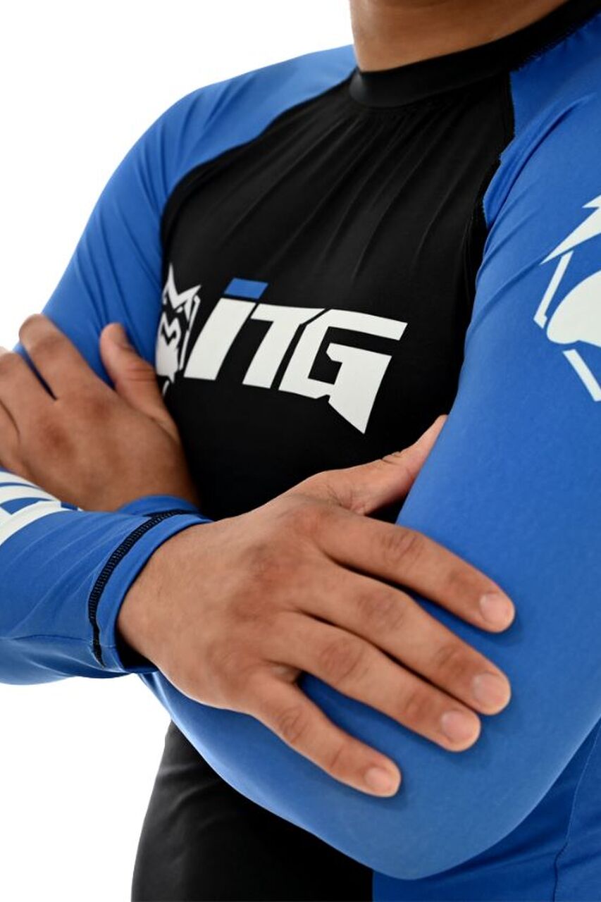 Rash Guard Masculina ITG Manga Longa Azul