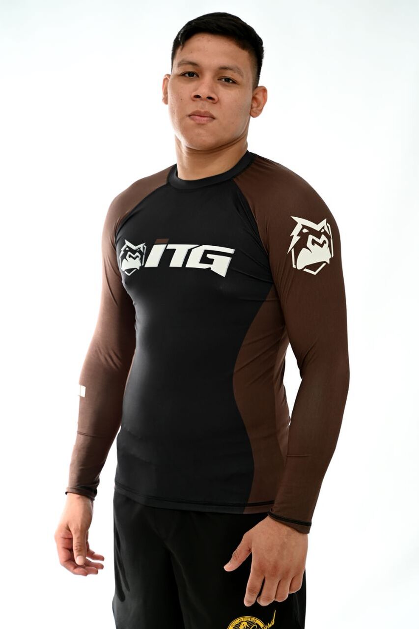 Rash Guard Masculina ITG Manga Longa Marrom