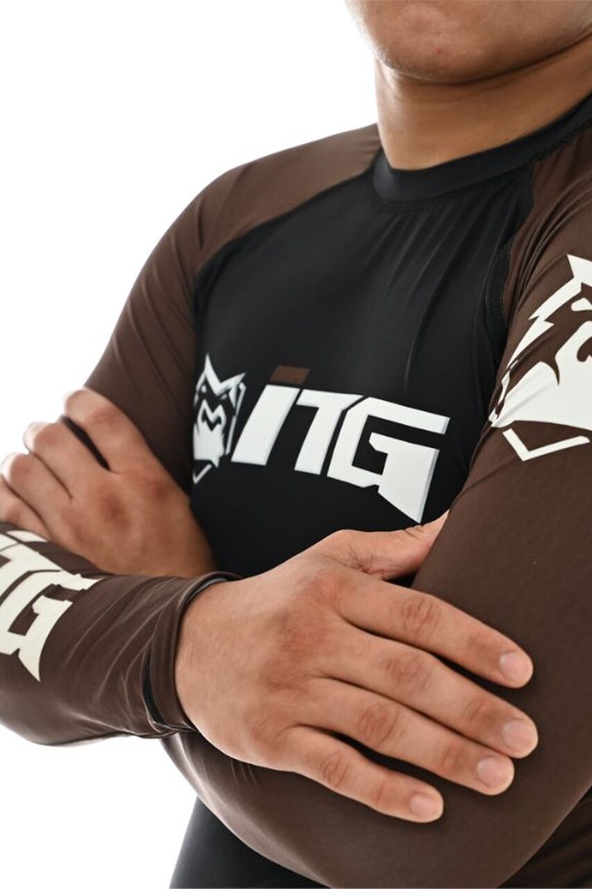 Rash Guard Masculina ITG Manga Longa Marrom