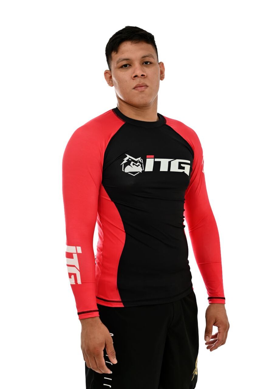 Rash Guard Masculina ITG Manga Longa Vermelha