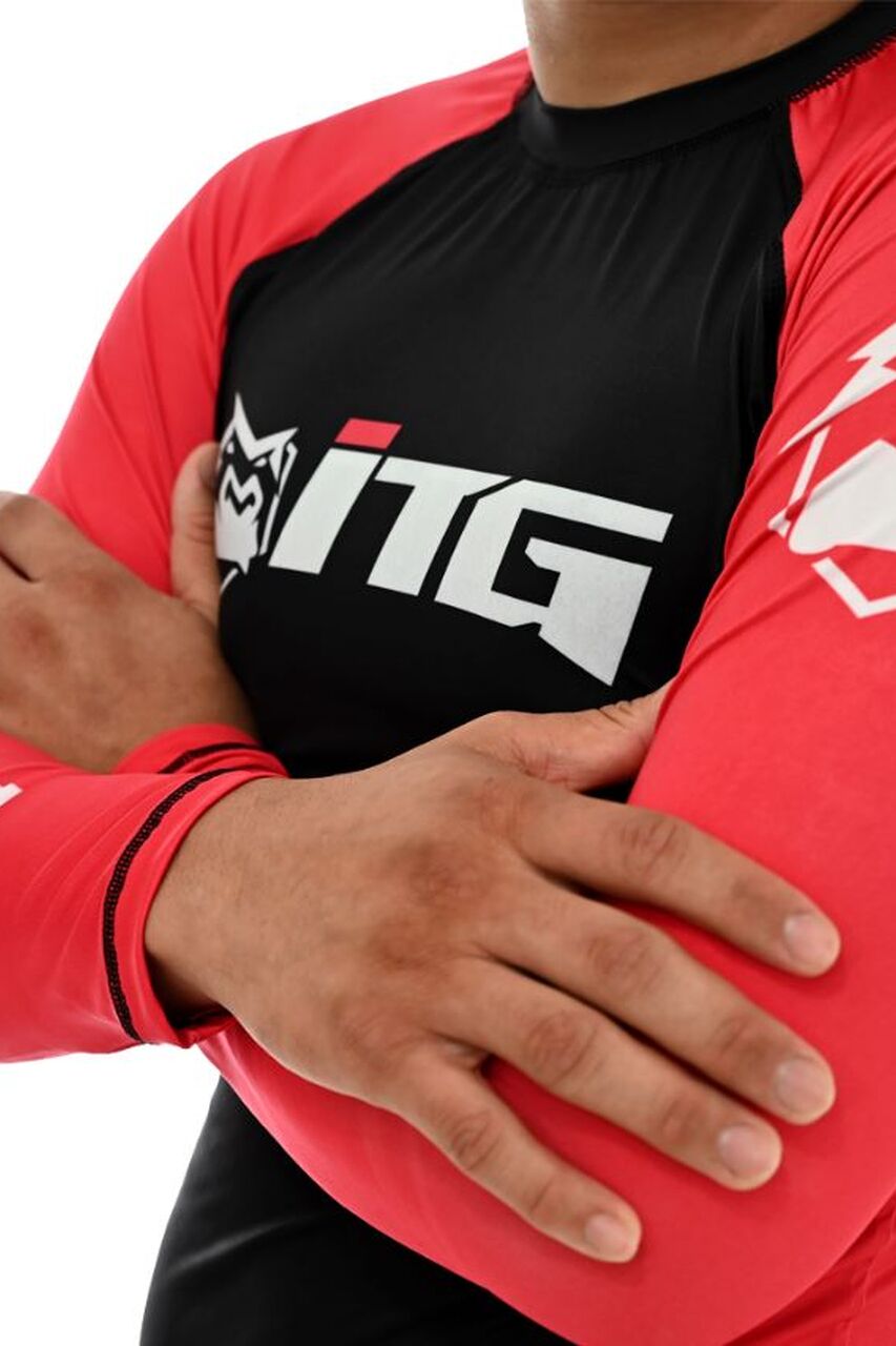 Rash Guard Masculina ITG Manga Longa Vermelha