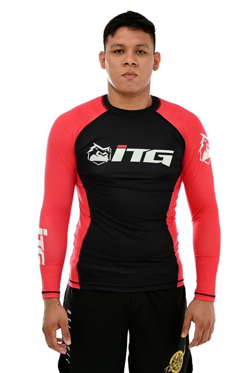 Rash Guard Masculina ITG Manga Longa Vermelha