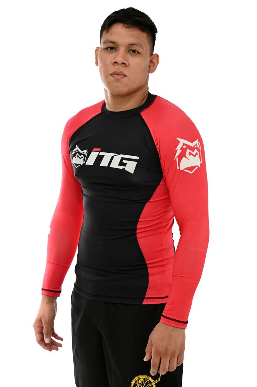 Rash Guard Masculina ITG Manga Longa Vermelha