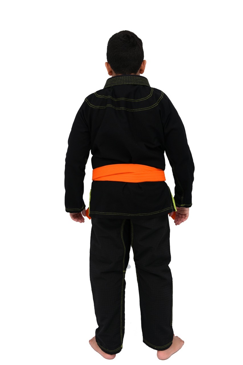 Kimono Infantil In The Guard Green Preto