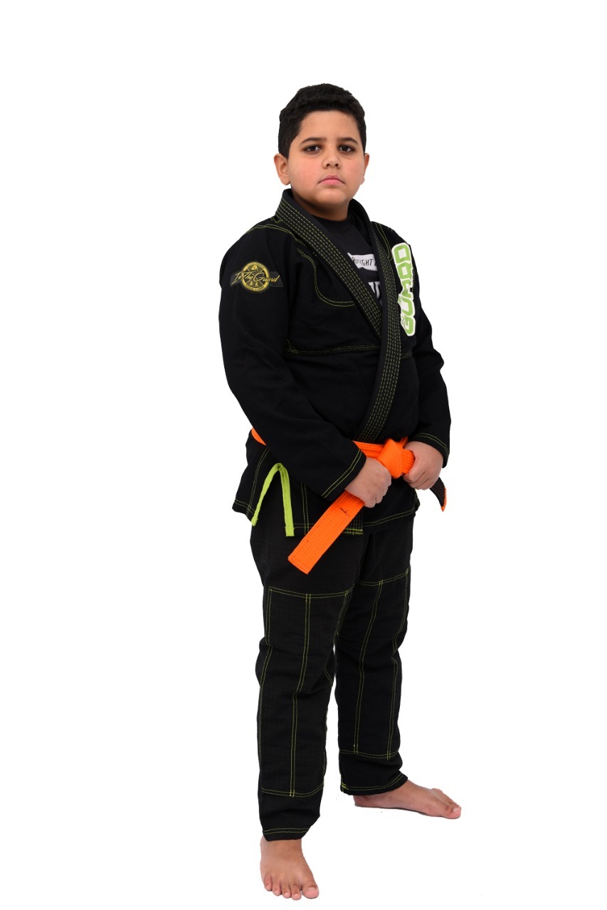 Kimono Infantil In The Guard Green Preto